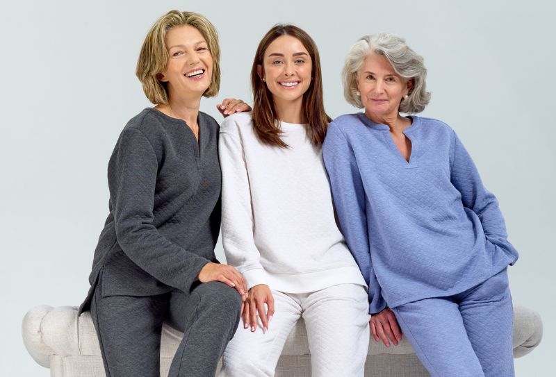 women wearing comfy loungewear