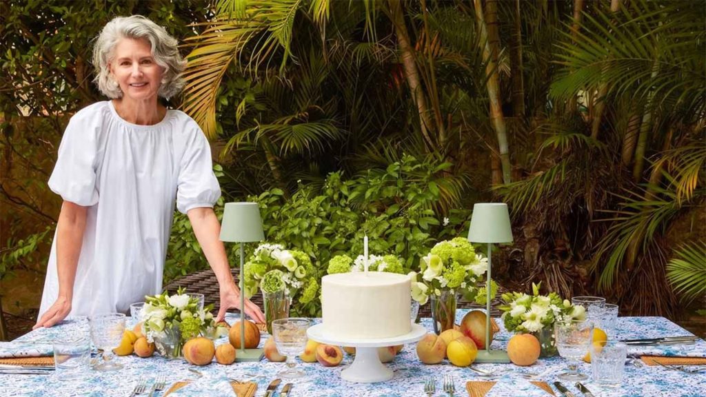 heidi carey with a lovely birthday table